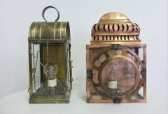 Vintage 1950s Copper Lanterns - Unique Patina & Retro Charm