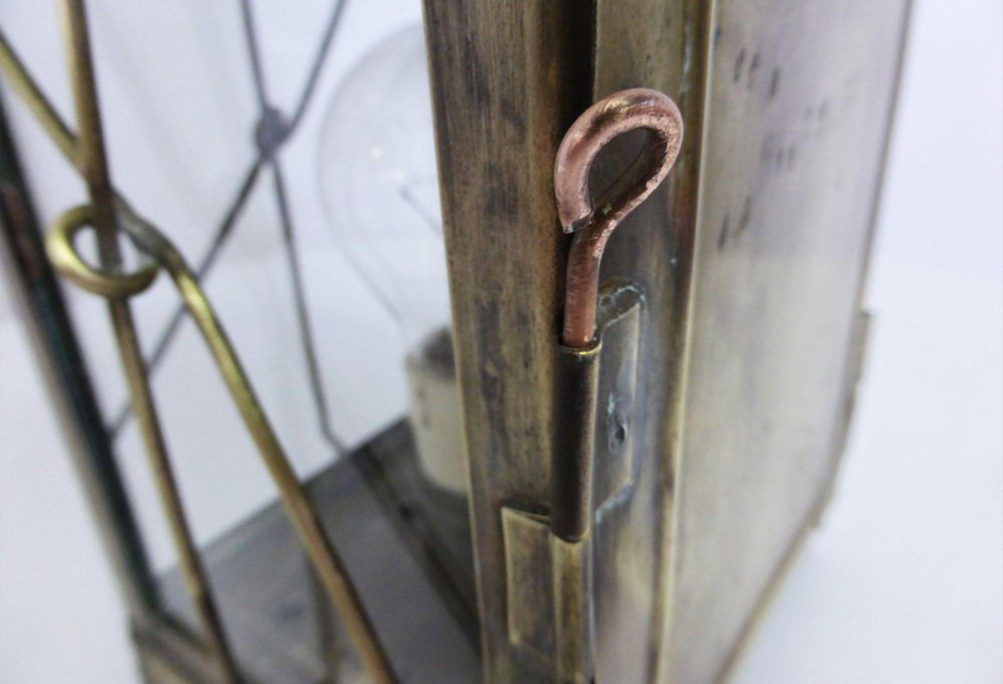 Vintage 1950s Copper Lanterns - Unique Patina & Retro Charm For Sale 4