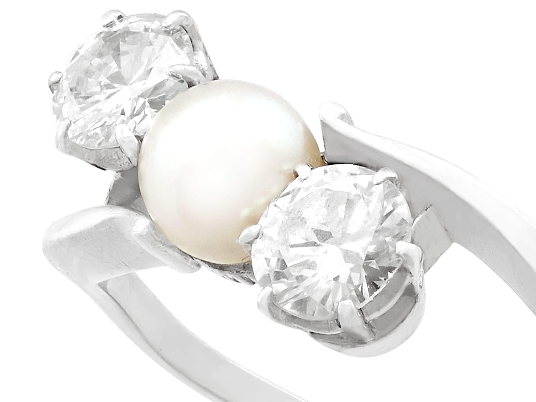 platinum pearl engagement rings