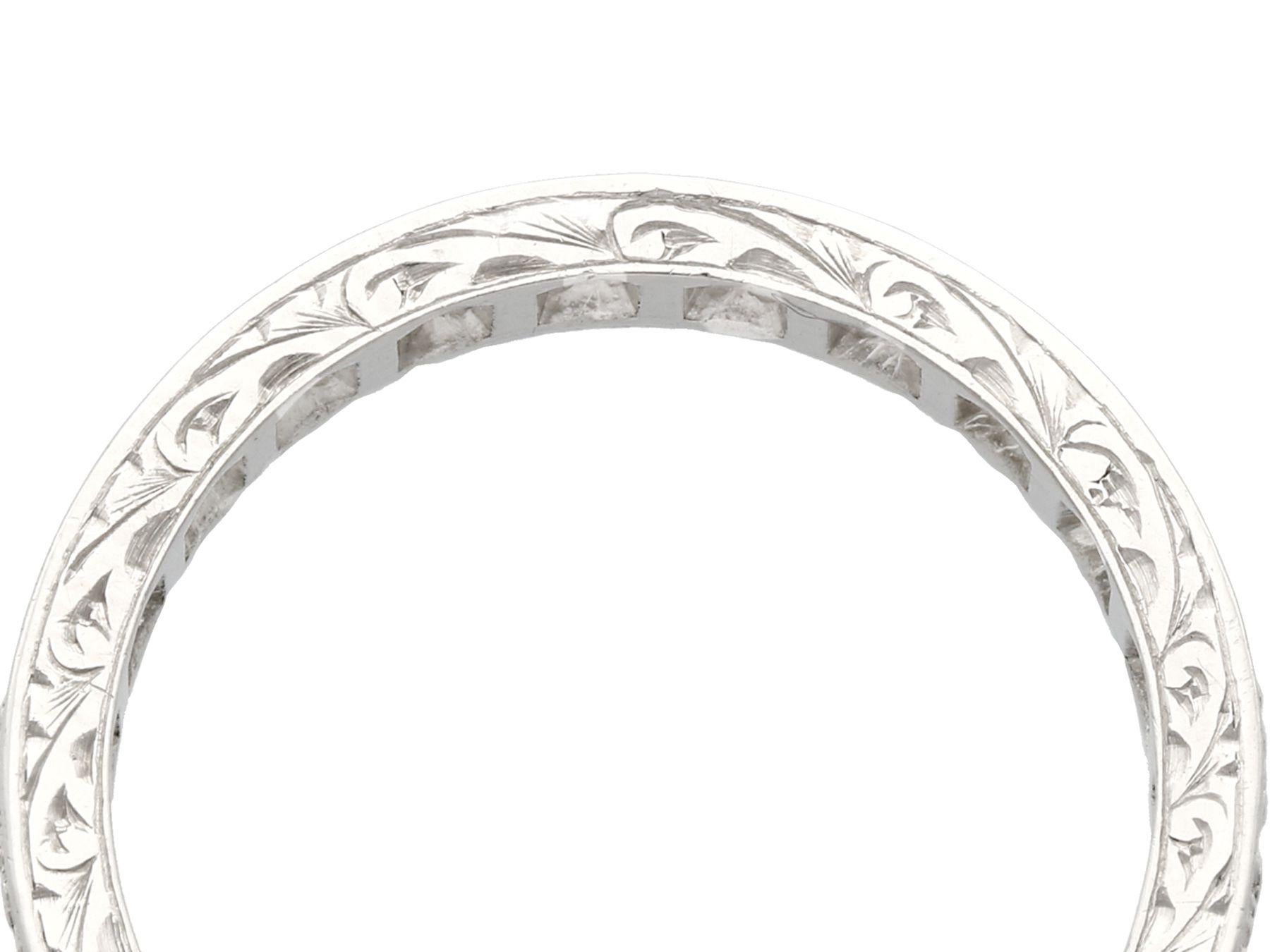 A fine and impressive 0.27 carat diamond and platinum full eternity ring; part of our diverse vintage jewelry and estate jewelry collections

This fine and impressive full diamond eternity ring has been crafted in platinum.

The ring is embellished