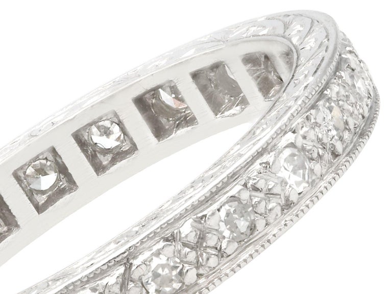 Vintage 1950s Diamond and Platinum Full Eternity Ring at 1stDibs ...