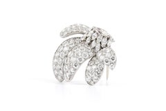 Broche fleur en diamant des années 1950