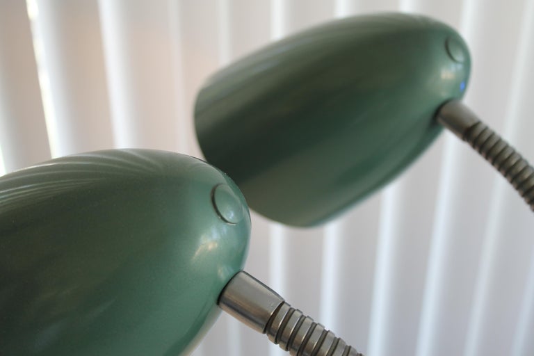 Vintage 1950s Double Gooseneck Bullet Lamp at 1stDibs | double