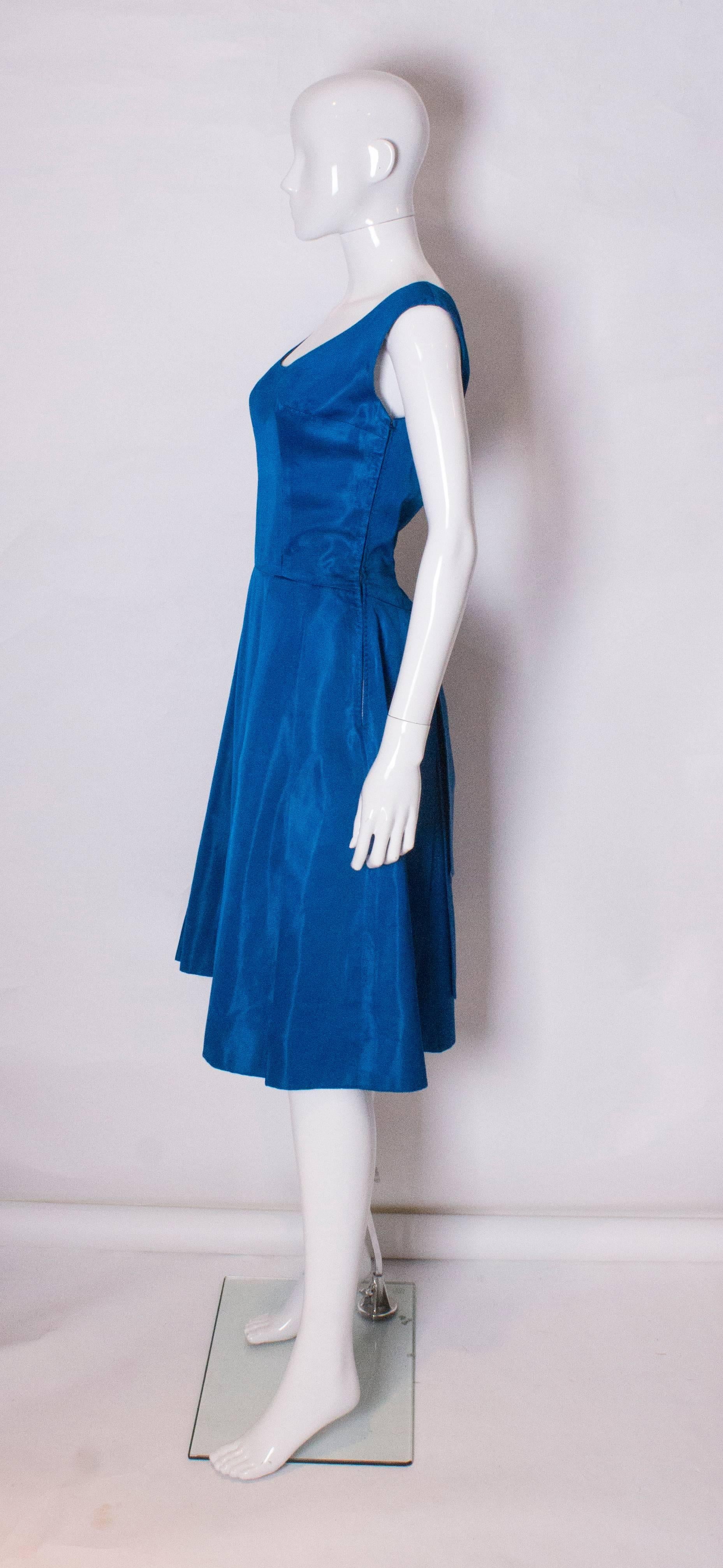 electric blue party dress