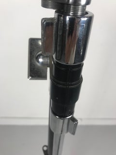 Vintage 1950er Electro Voice 726 Microphone mit seltenem Art-déco-Bommelständer aus den 1930er Jahren