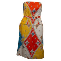 Vestido vintage de algodón de Emilio Pucci de los años 50 Vestido vintage de algodón de Emilio Pucci de los años 50