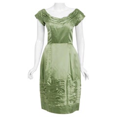 Sage Green Dresses 9 For Sale On 1stdibs Solid light sage green silk/wool gabardineoptions are endless with this beautiful silk wool blend gabardine fabric. 1stdibs