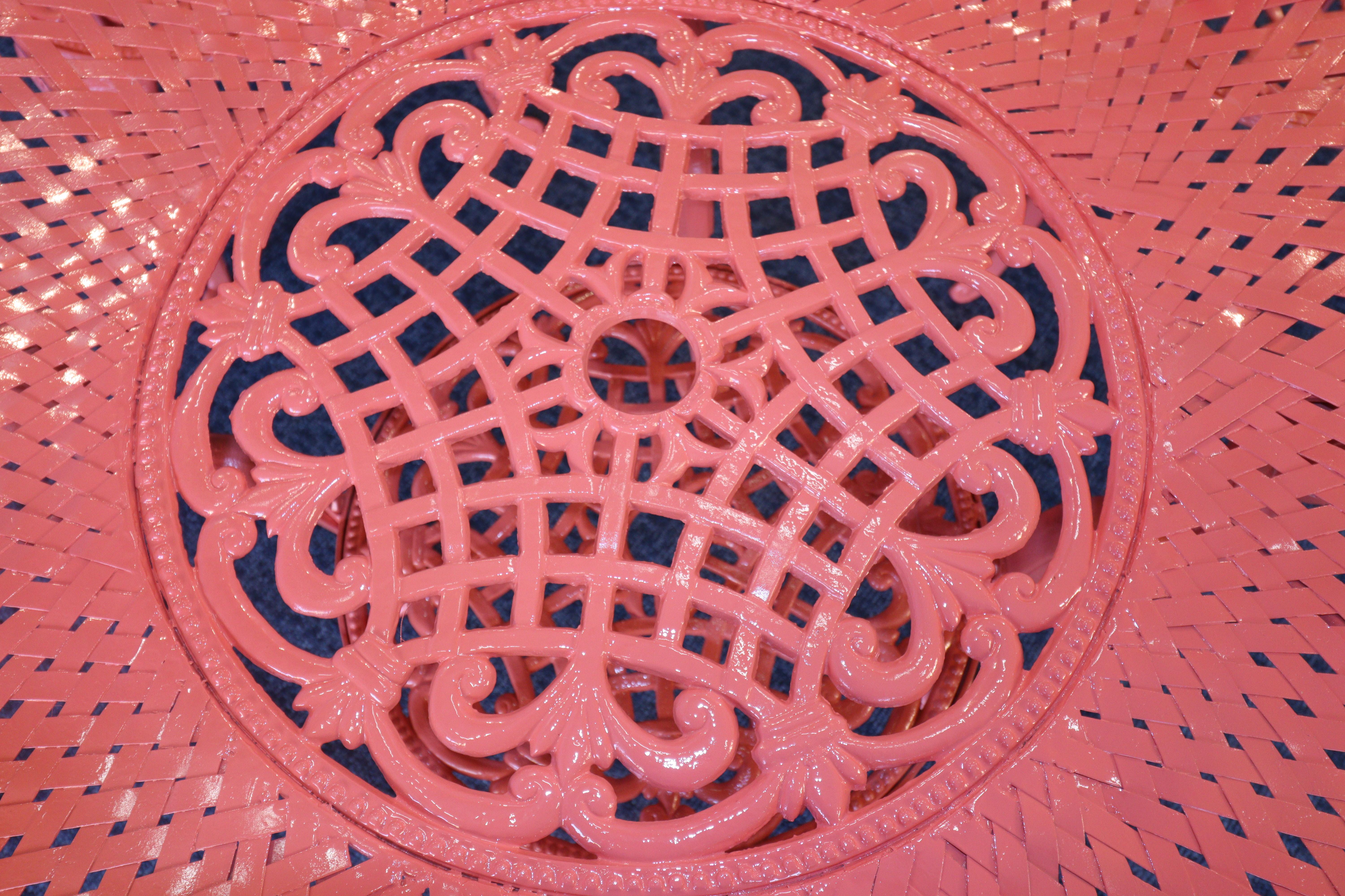 Vintage 1950s Flamingo-Themed Wrought Iron Patio Set – Rare Custom Design For Sale 1