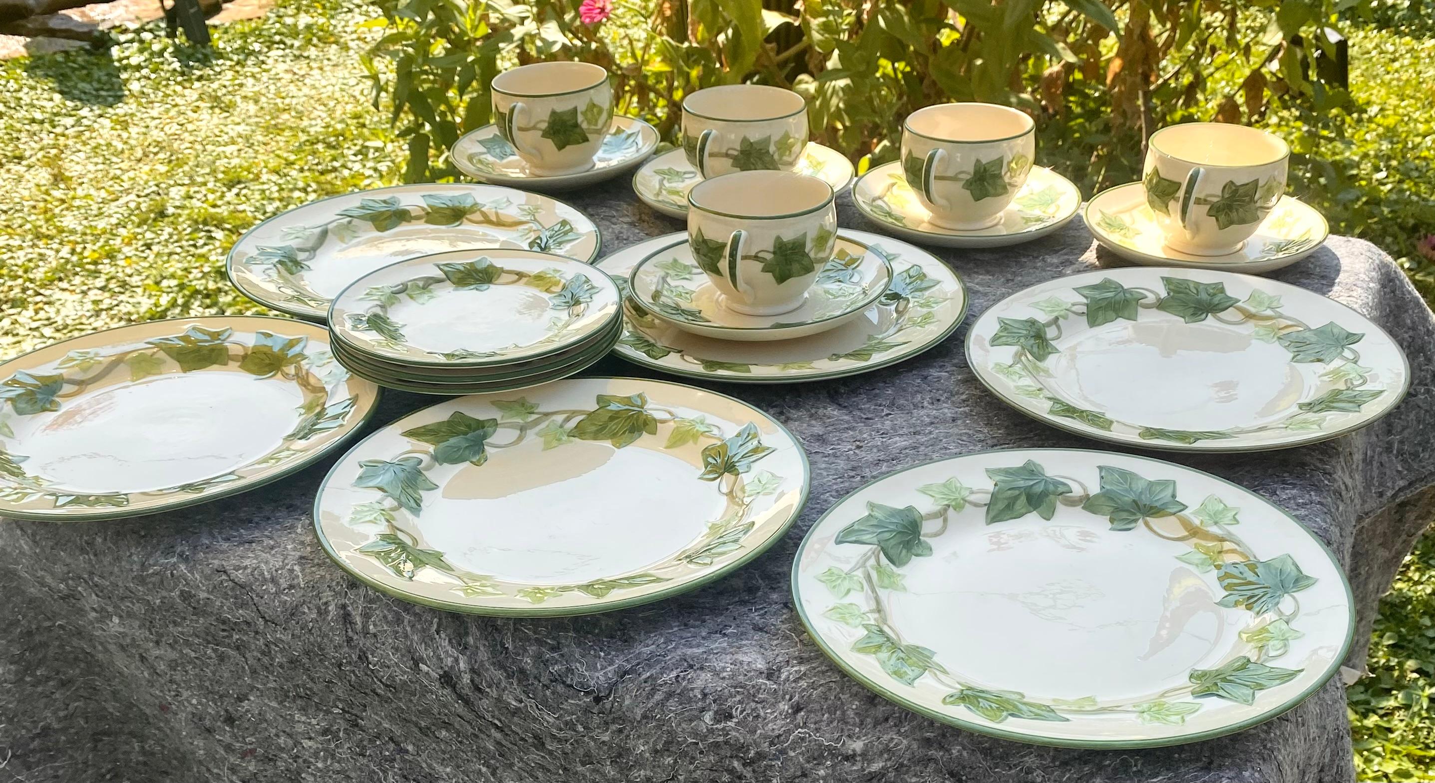 Vintage 1950's Franciscan Ivy Pattern Dinnerware en vente 5
