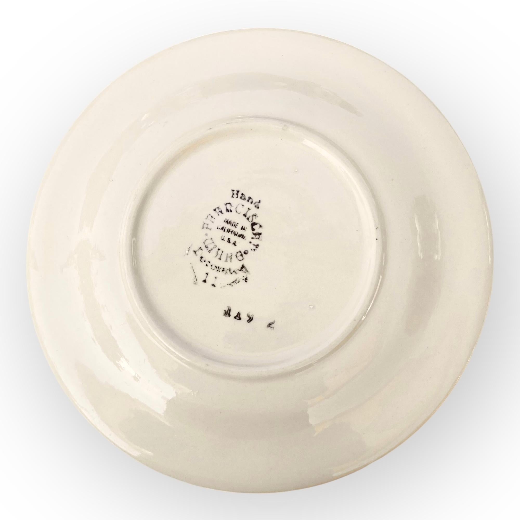Vintage 1950's Franciscan Ivy Pattern Dinnerware Bon état - En vente à New Orleans, LA