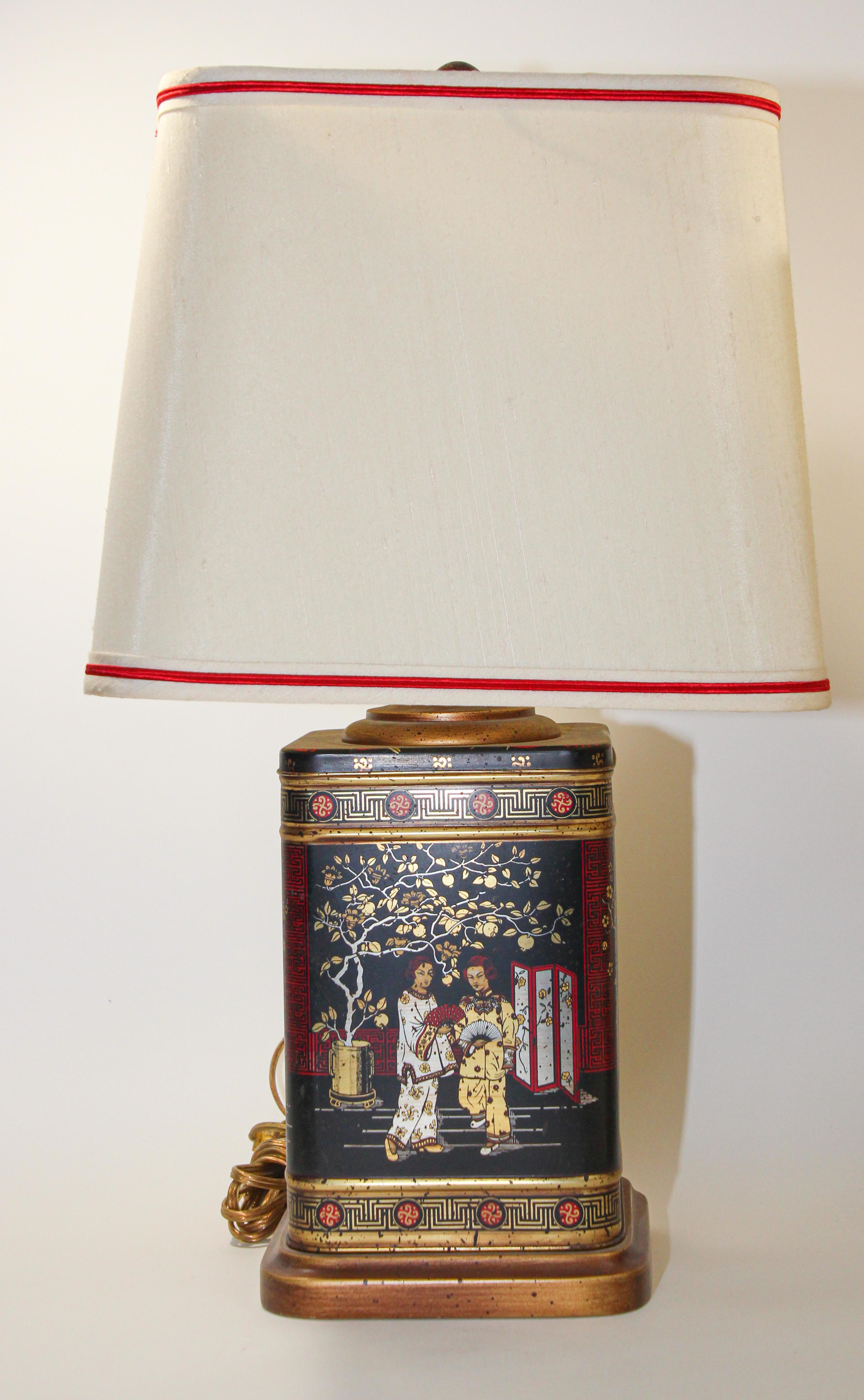 Frederick Cooper Chinoiserie Tischlampen Vintage CIRCA 1950er Jahre (amerikanisch) im Angebot