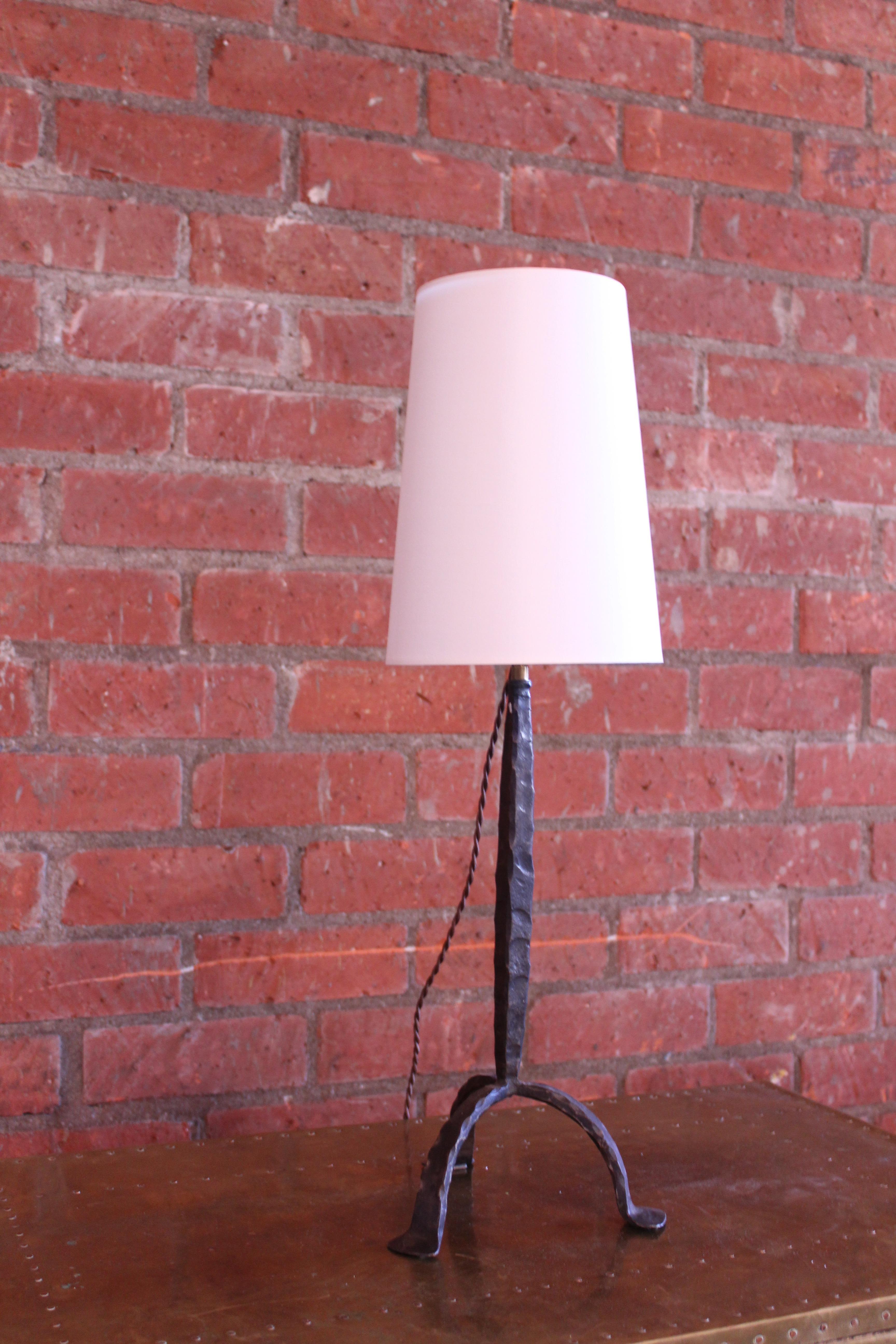 vintage iron table lamp