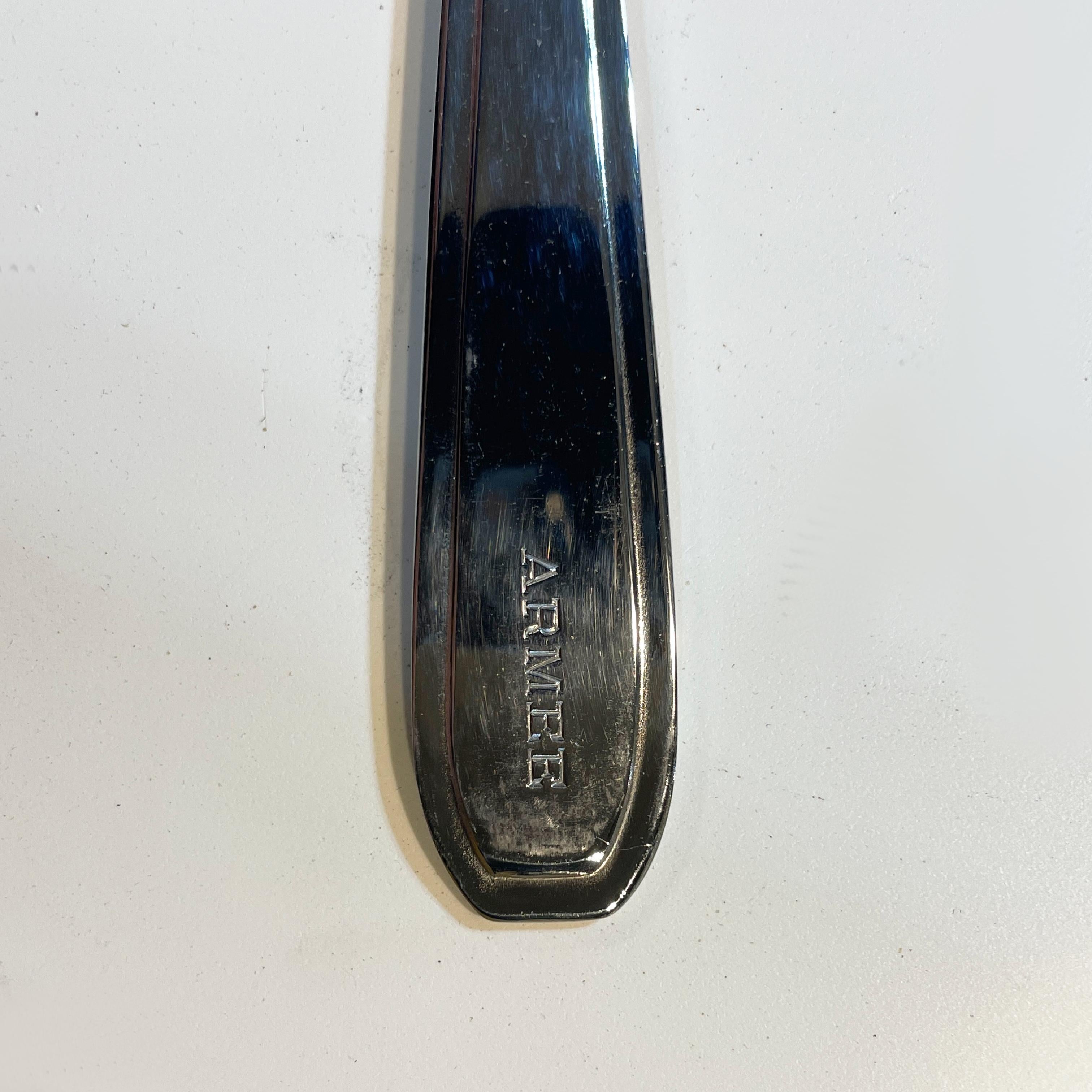 Juego de comedor industrial militar francés vintage de los años 50 con baúl en venta 6