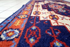 Vintage 1950s French Savonnerie Wool Rug in Classic Palette 3.1' x 5.8' - 1C1231