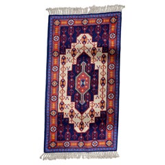 Vintage 1950s French Savonnerie Wool Rug in Classic Palette 3.1' x 5.8' - 1C1231