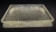 Vintage 1950s Glass Tile by Jacques Adnet – Textured Design - 2Y431