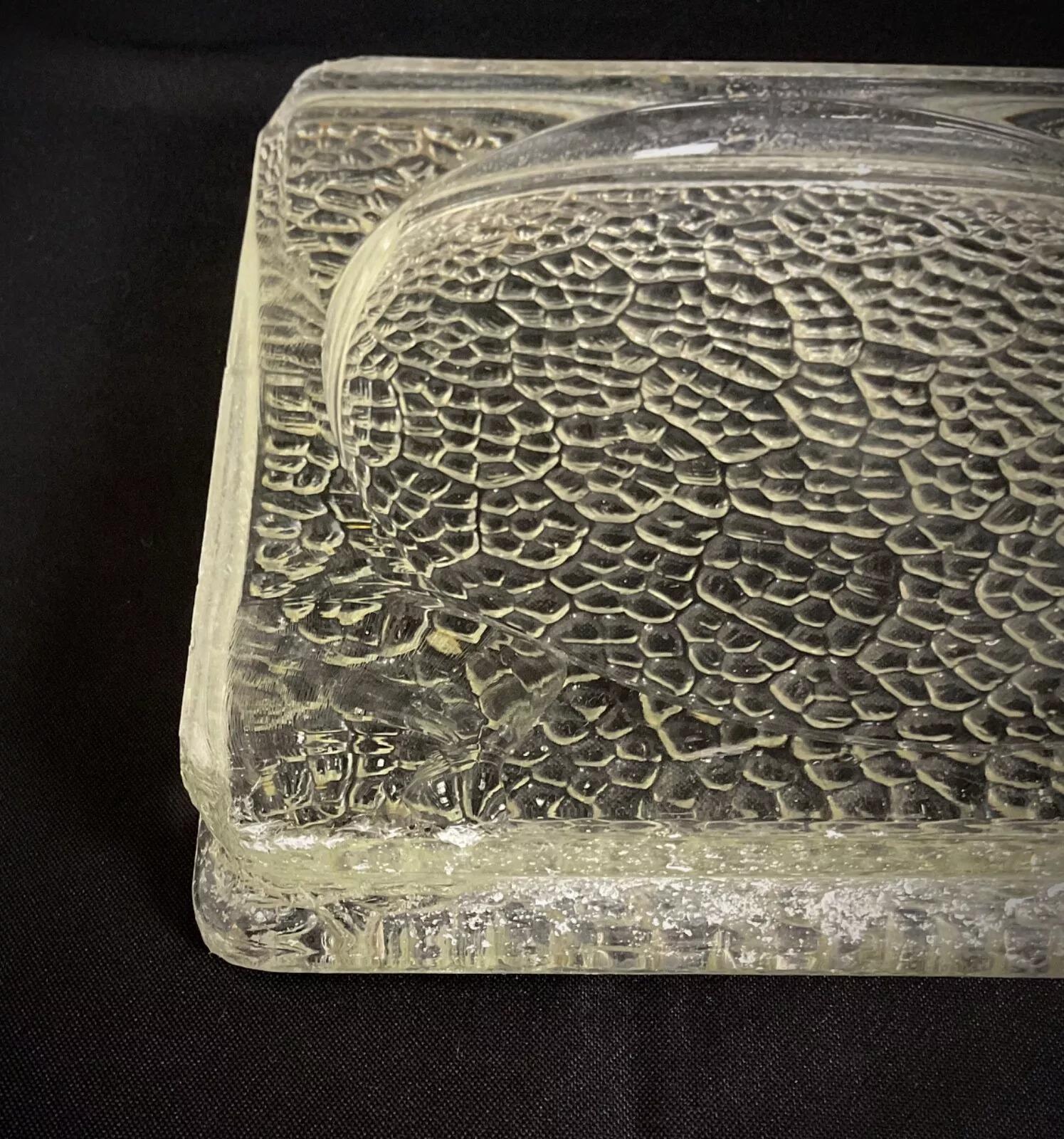 Vintage 1950s Glass Tile by Jacques Adnet – Textured Design - 2Y431 For Sale 5