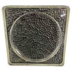 Vintage 1950s Glass Tile by Jacques Adnet – Textured Design - 2Y431