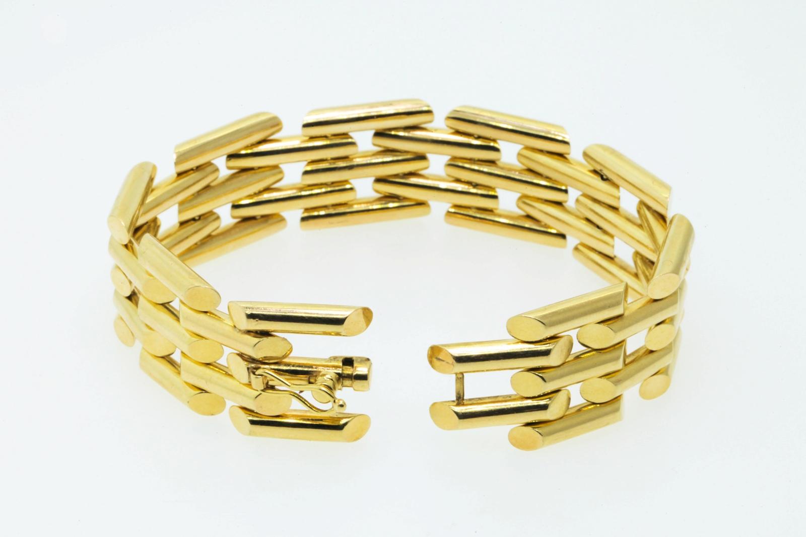 Vintage 1950s Gold Bracelet In Excellent Condition In Beverly Hills, CA