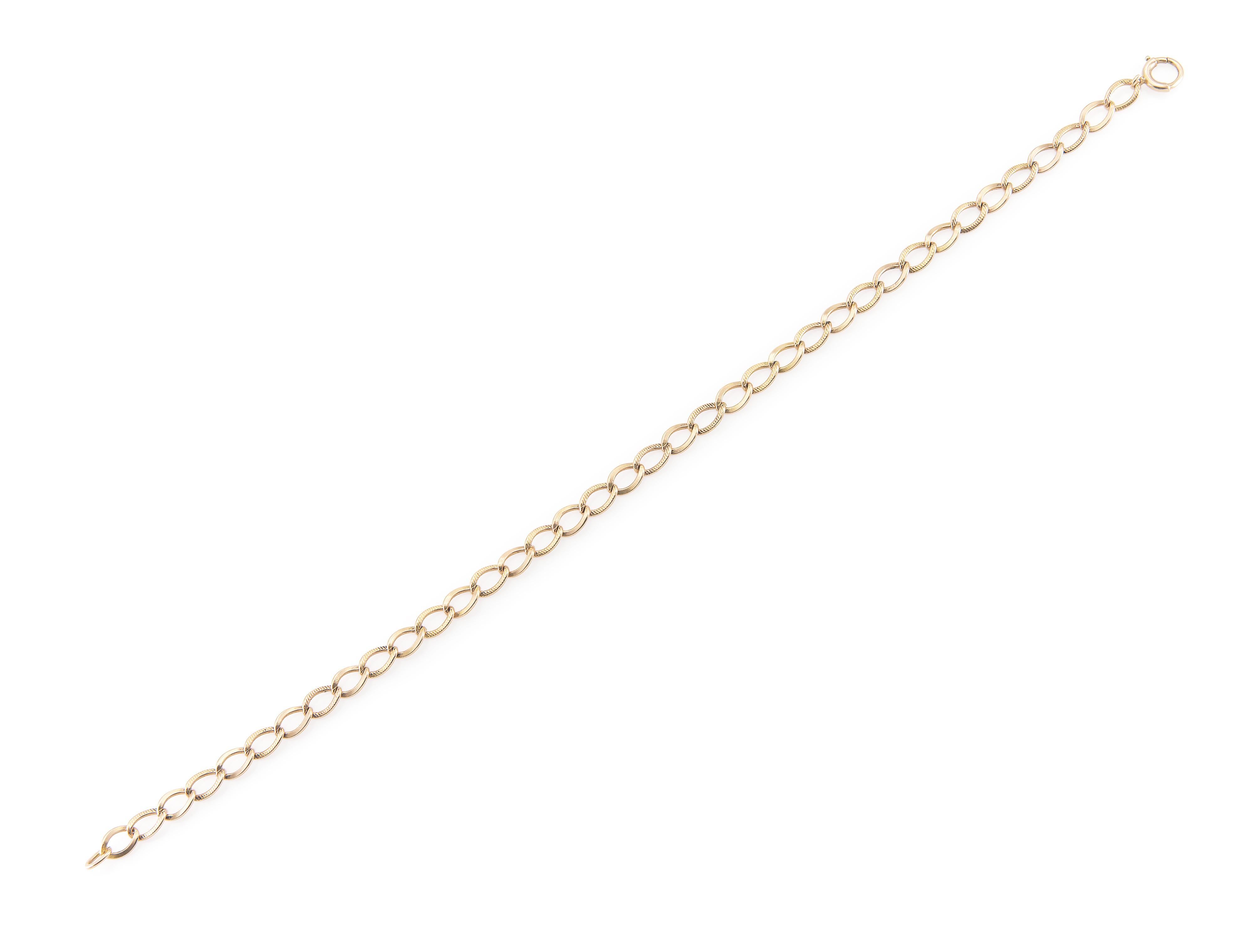 Fein ausgearbeitet in 14k Gelbgold.
Circa 1950er Jahre
Größe 7 1/4 Zoll