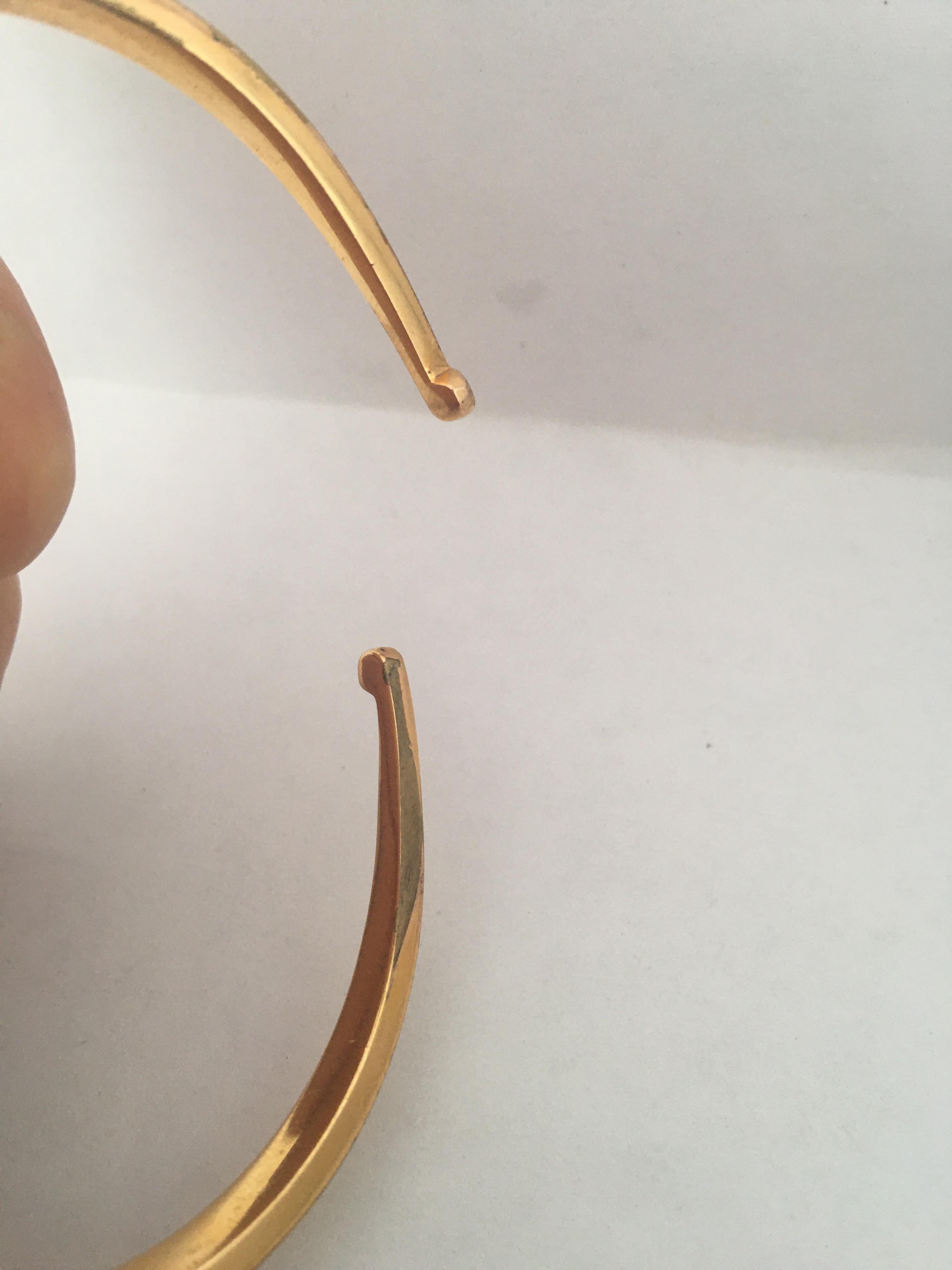 Vintage 1950s Gold-Plated Bangle Swiss Mechanical Watch 3
