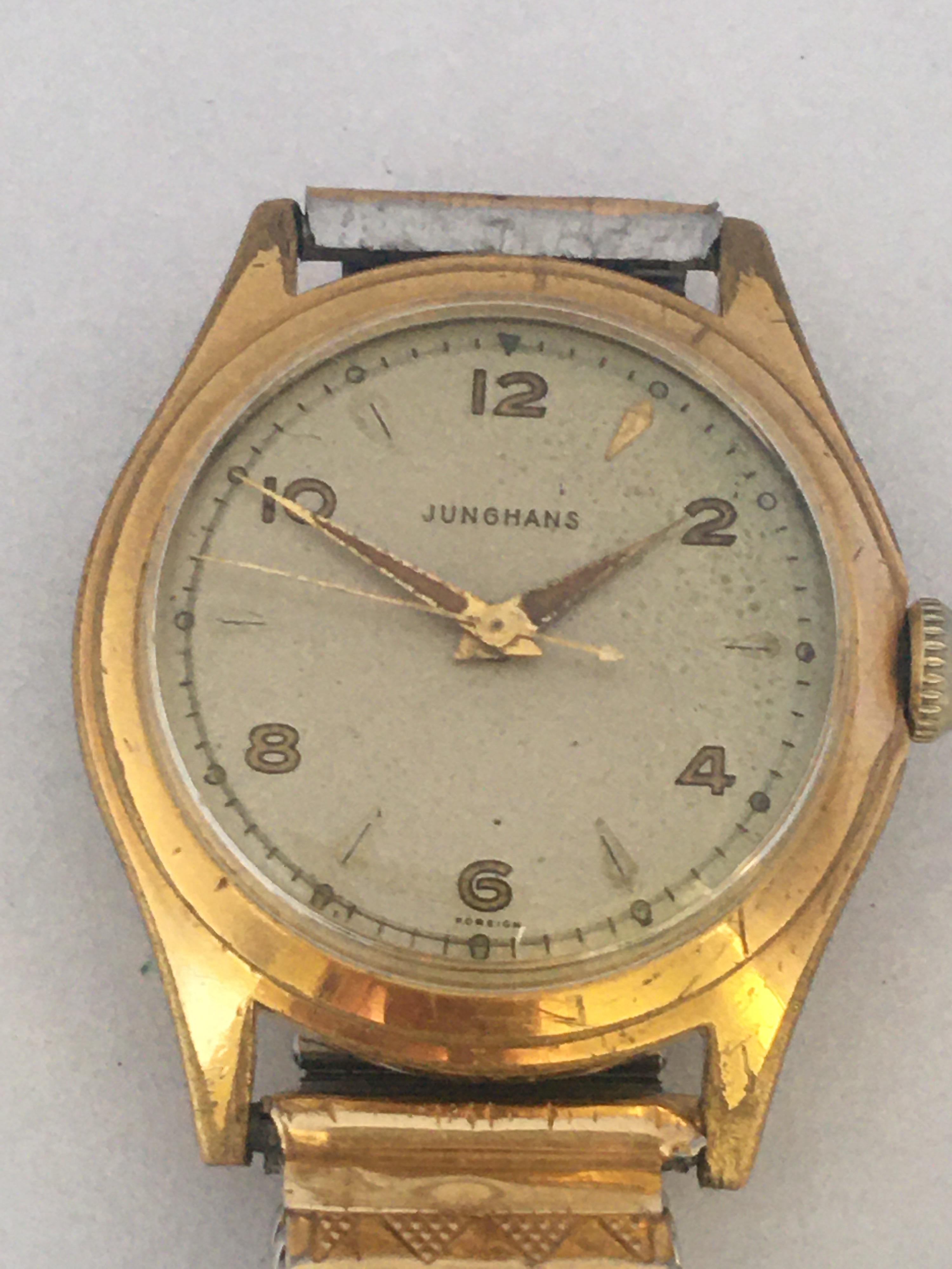 Vintage 1950s Gold-Plated Junghans Watch 4