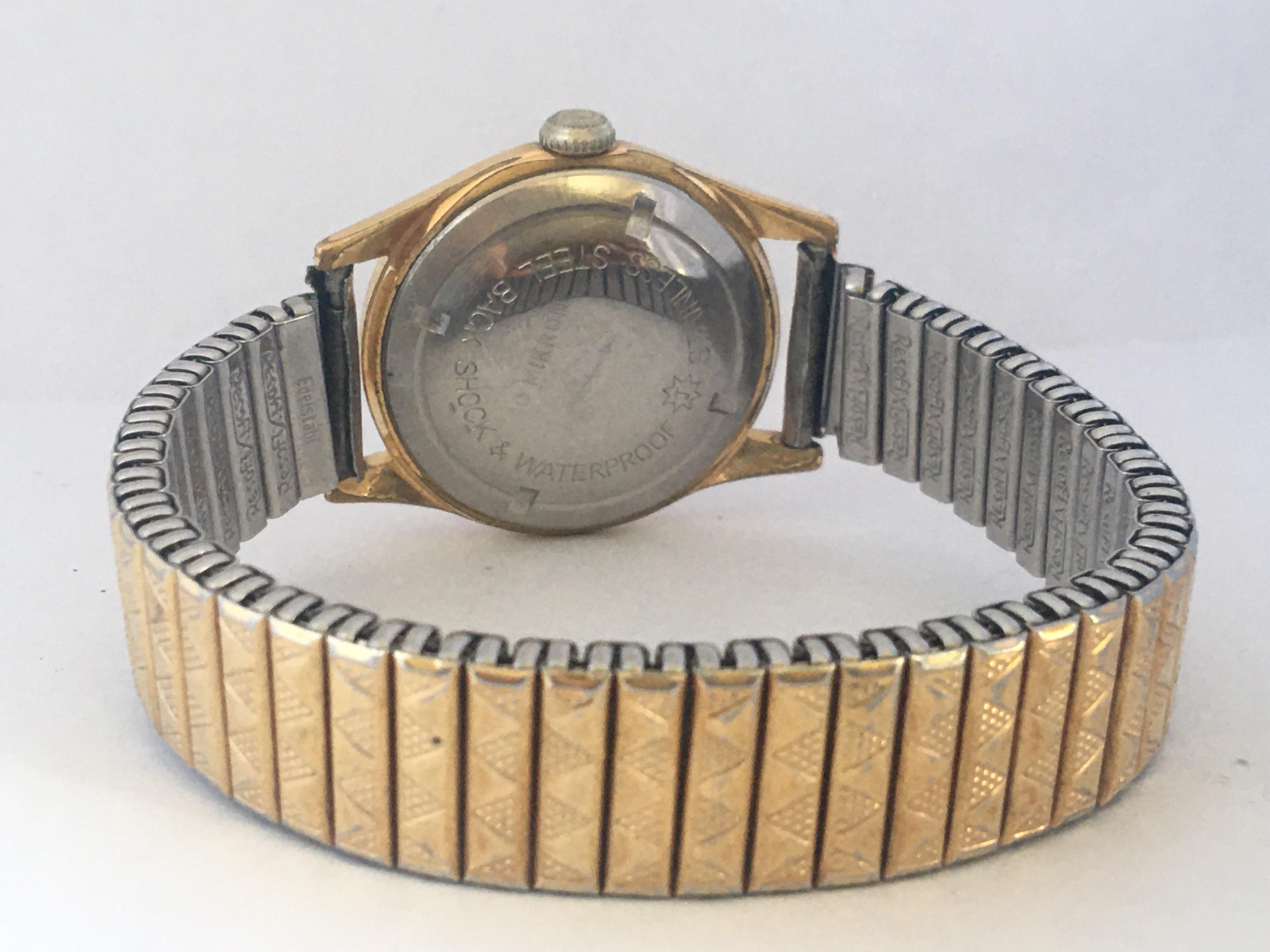 Women's or Men's Vintage 1950s Gold-Plated Junghans Watch
