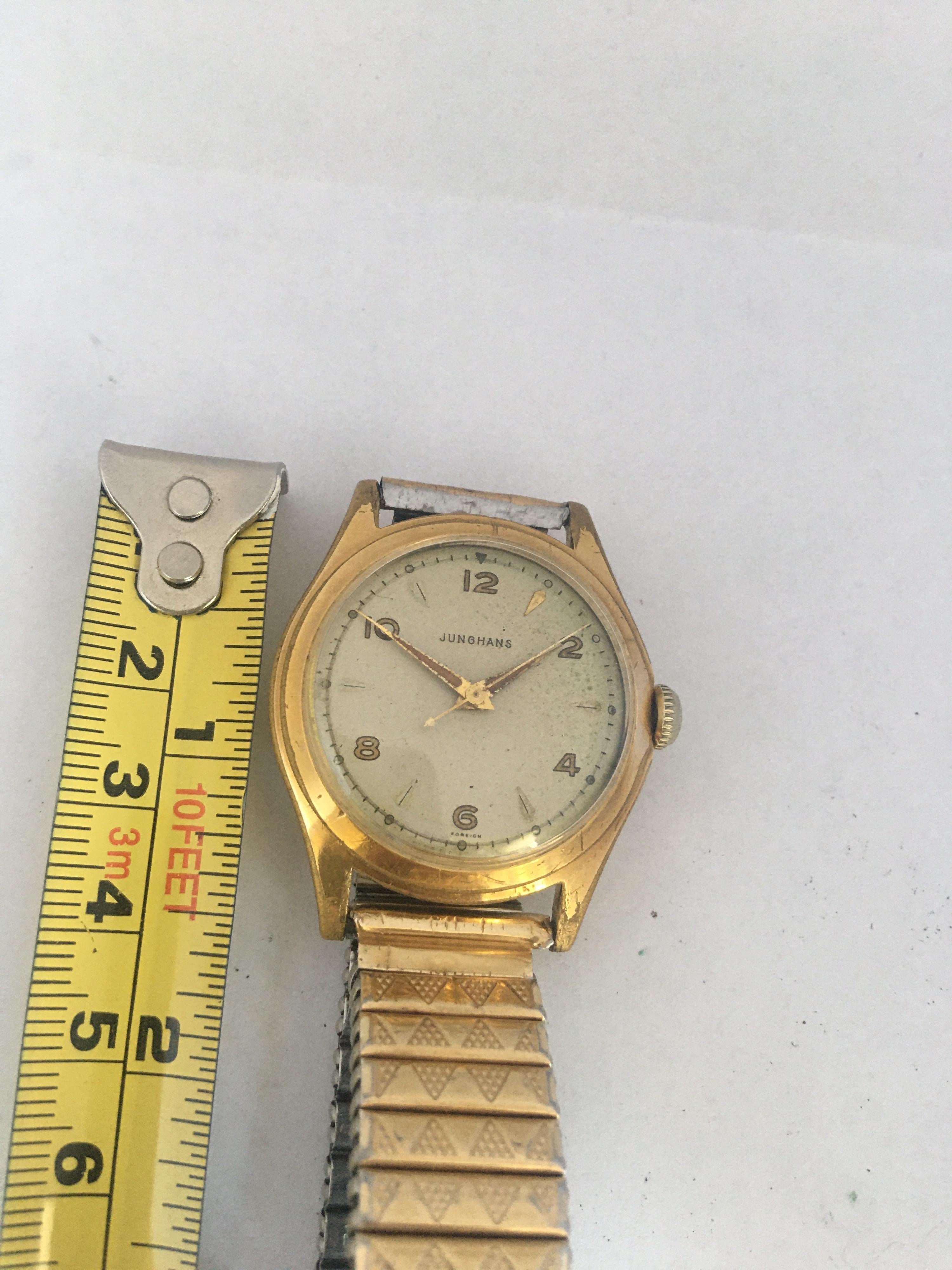 Vintage 1950s Gold-Plated Junghans Watch 2