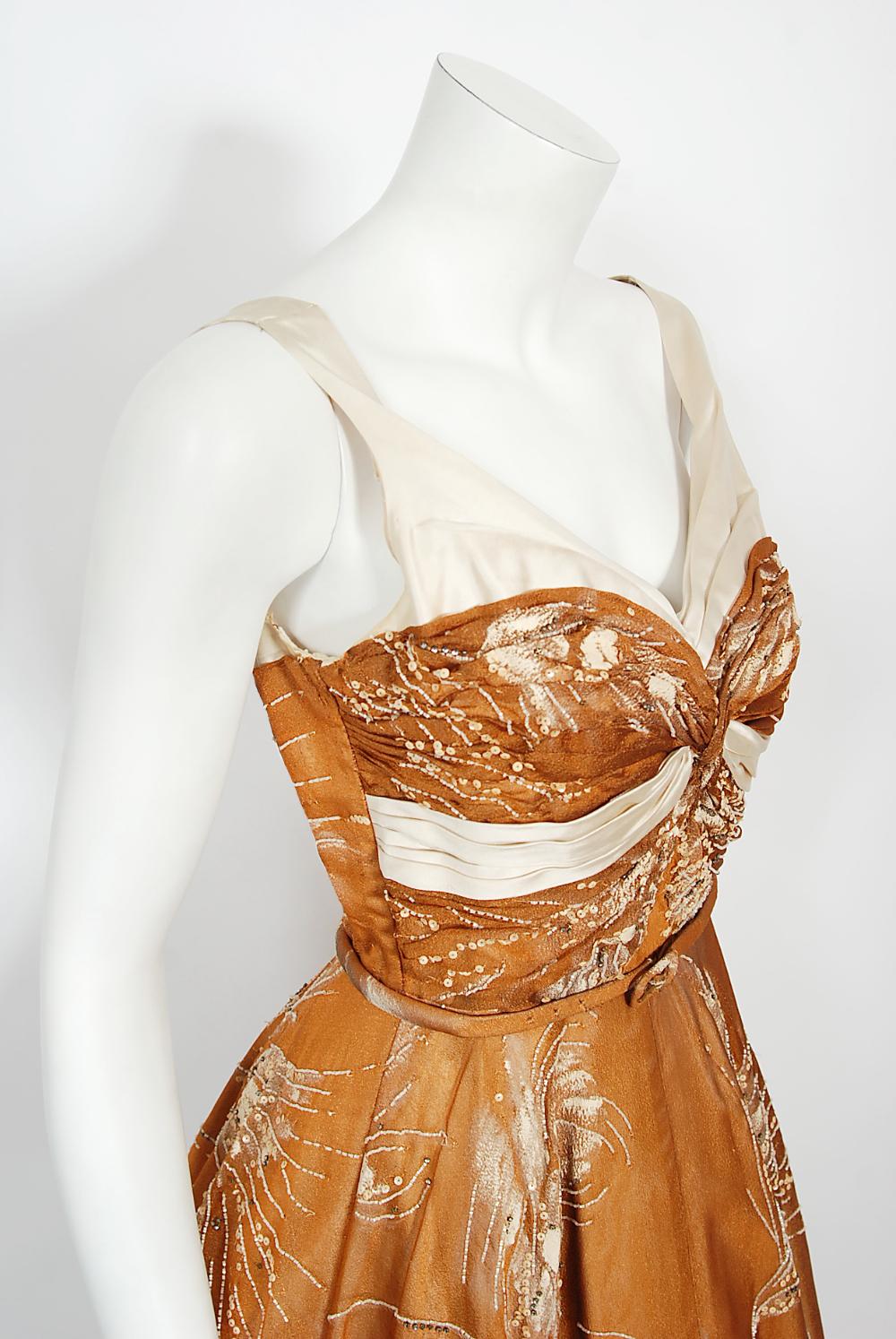 copper gown