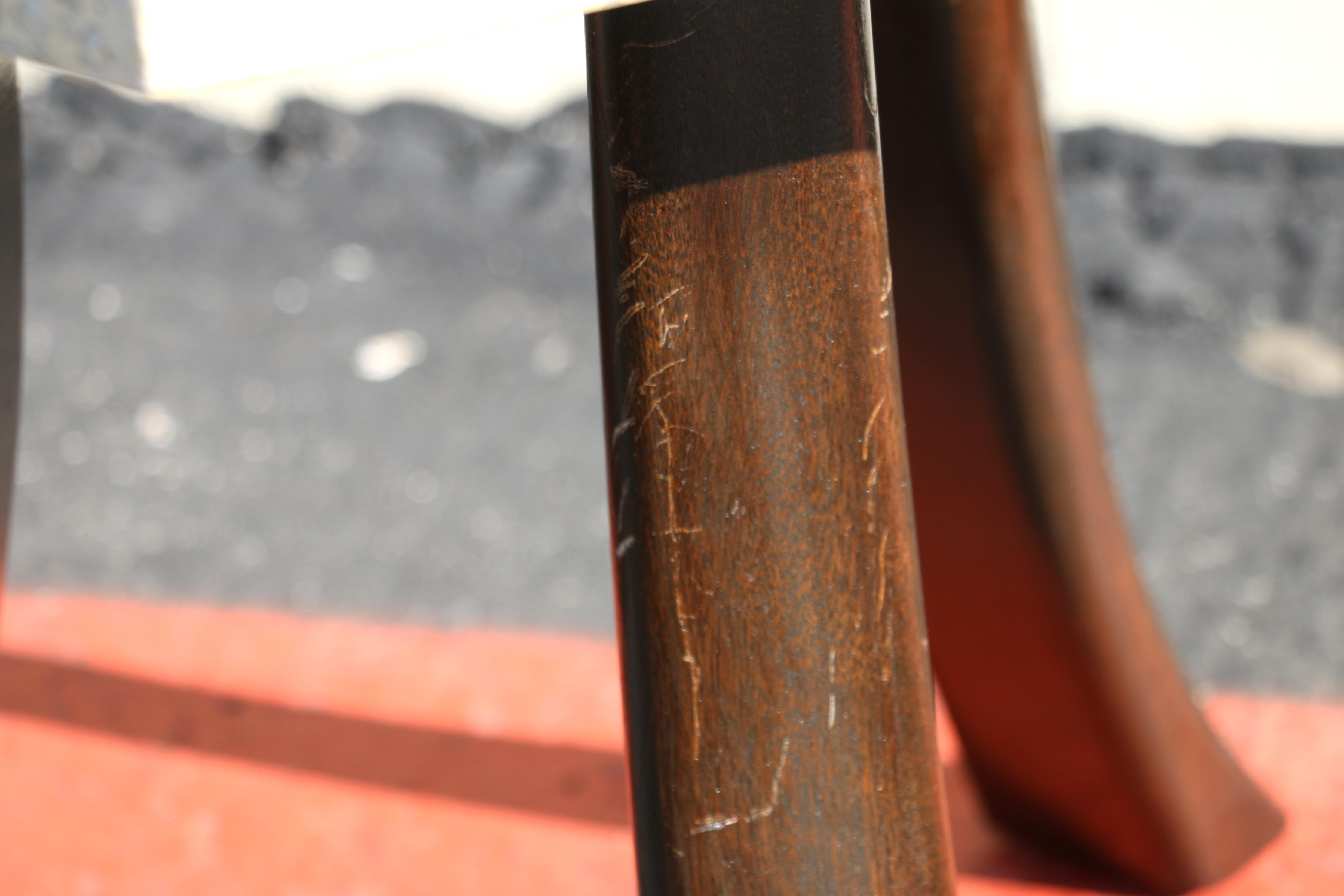Vintage 1950s Harvey Probber Hexagonal Side Table – Terrazzo Top & Brass Inlay en vente 8