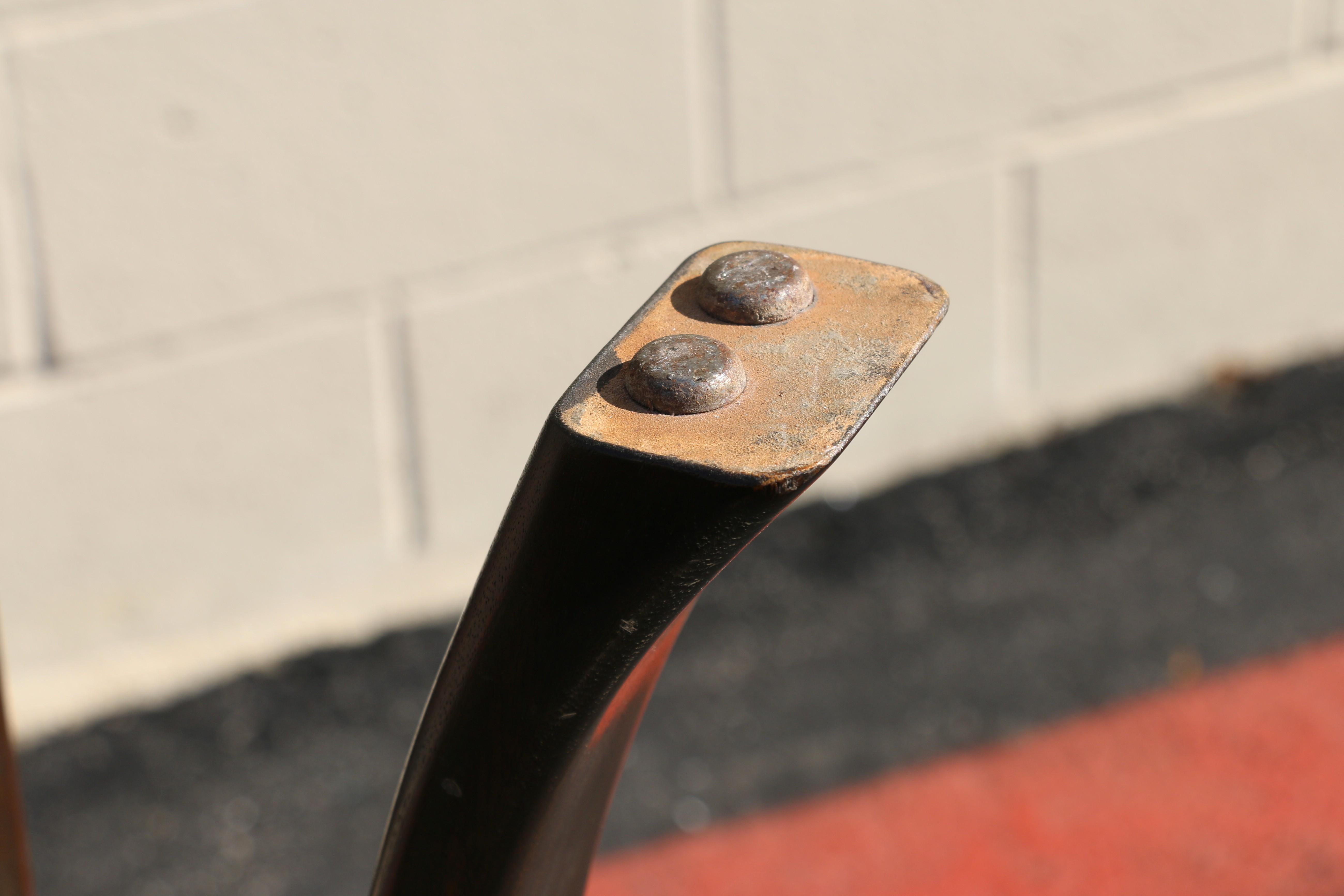 Vintage 1950s Harvey Probber Hexagonal Side Table – Terrazzo Top & Brass Inlay en vente 14