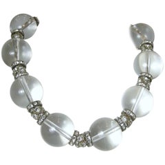Vintage 1950s Huge Lucite Balls Necklace