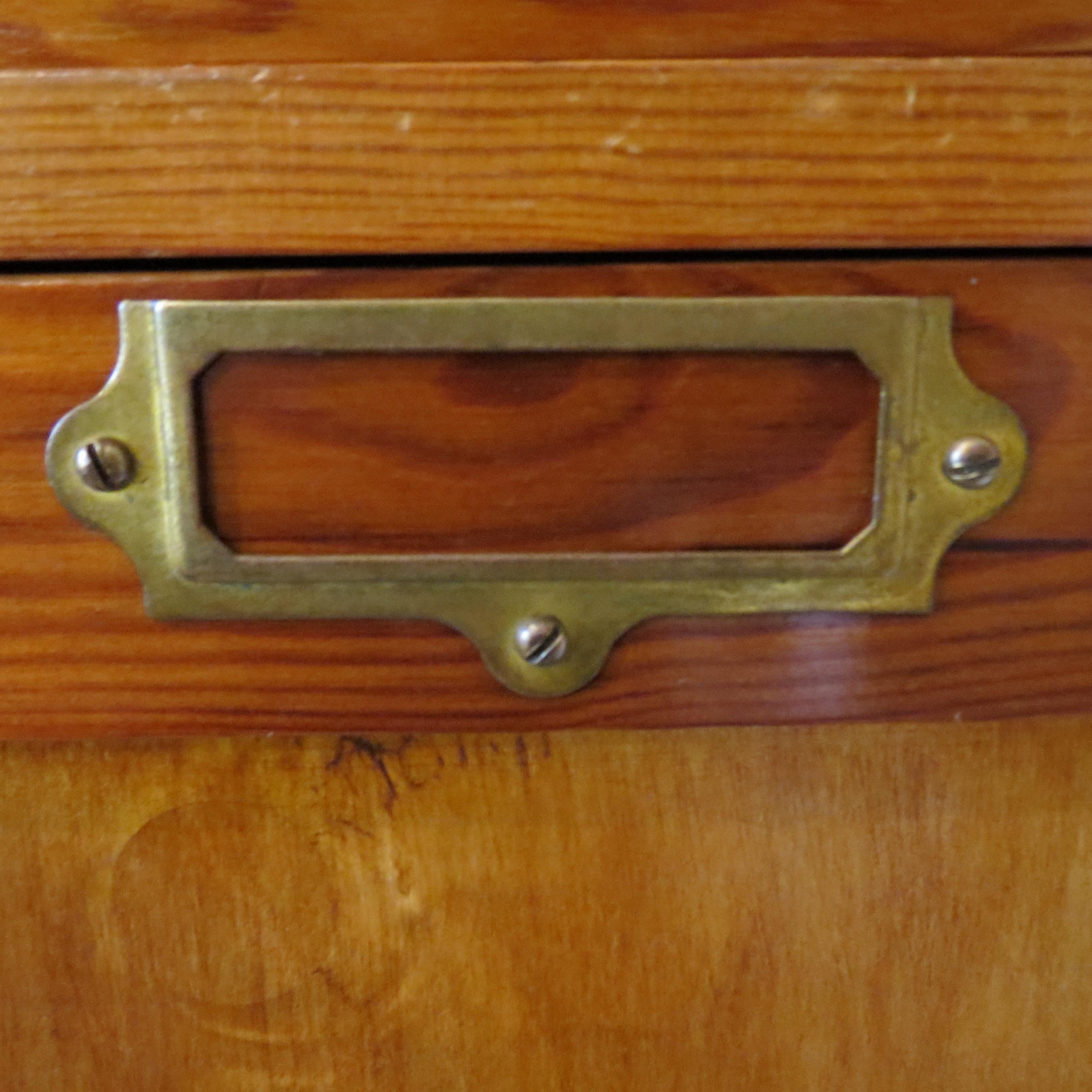 Vintage 1950s Industrial School  Gym Locker Cupboard Plywood Pine Lockhart Ltd 12