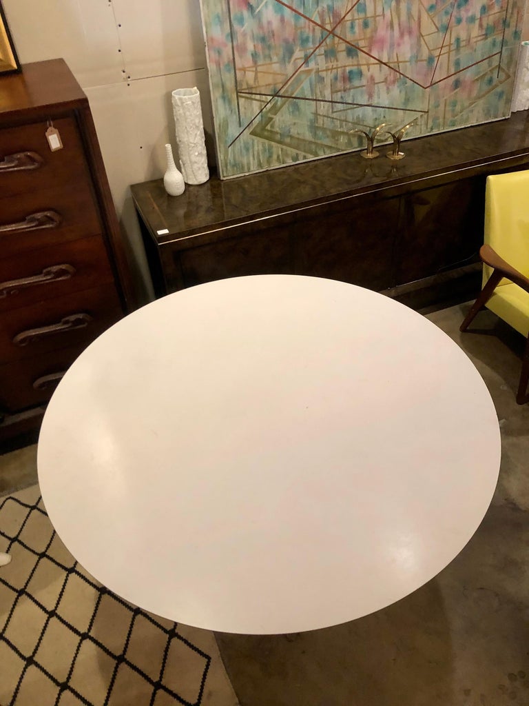 Vintage 1950s Isamu Noguchi for Knoll Cyclone White Dining Table at 1stDibs