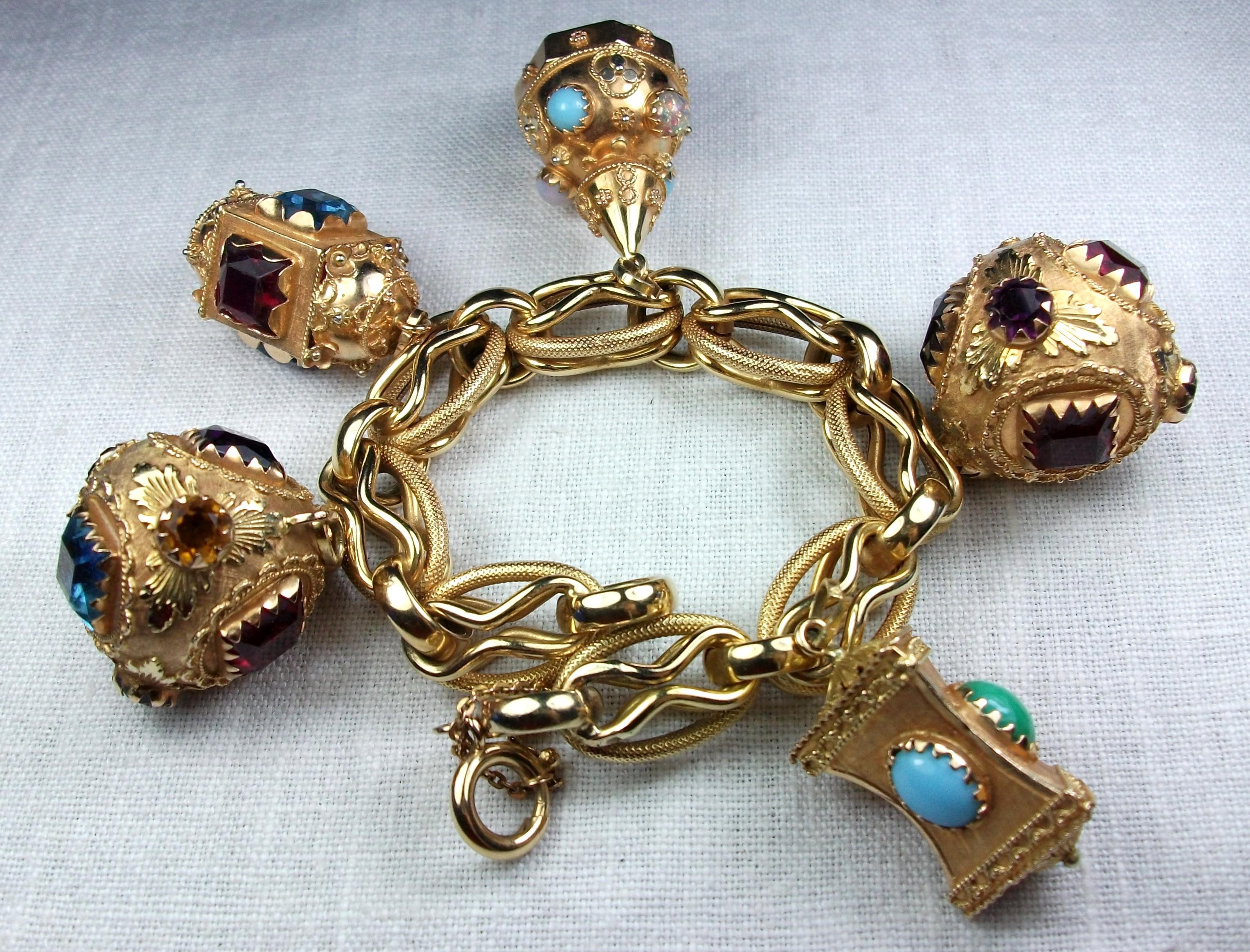 etruscan charm bracelet