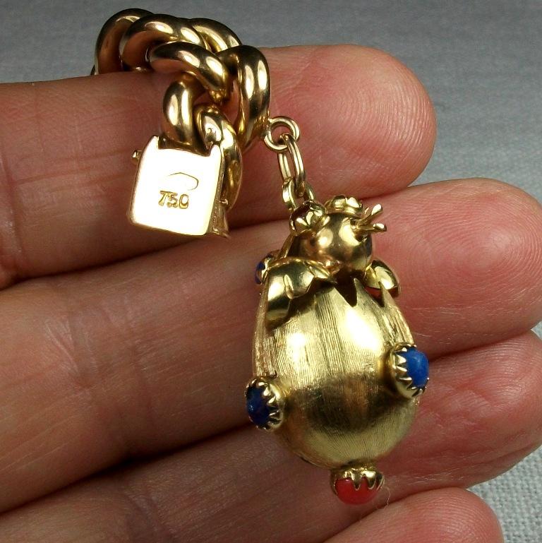 italian charm bracelet gold