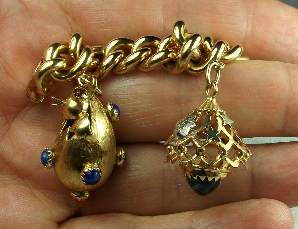 vintage italian gold charms