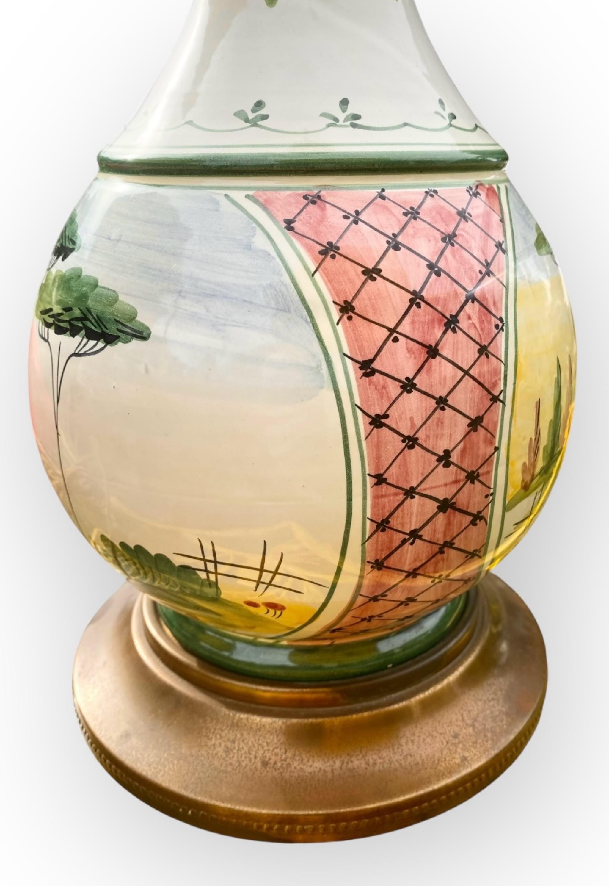 Vintage 1950’s Italian Bitossi Pottery Table Lamp For Sale 5
