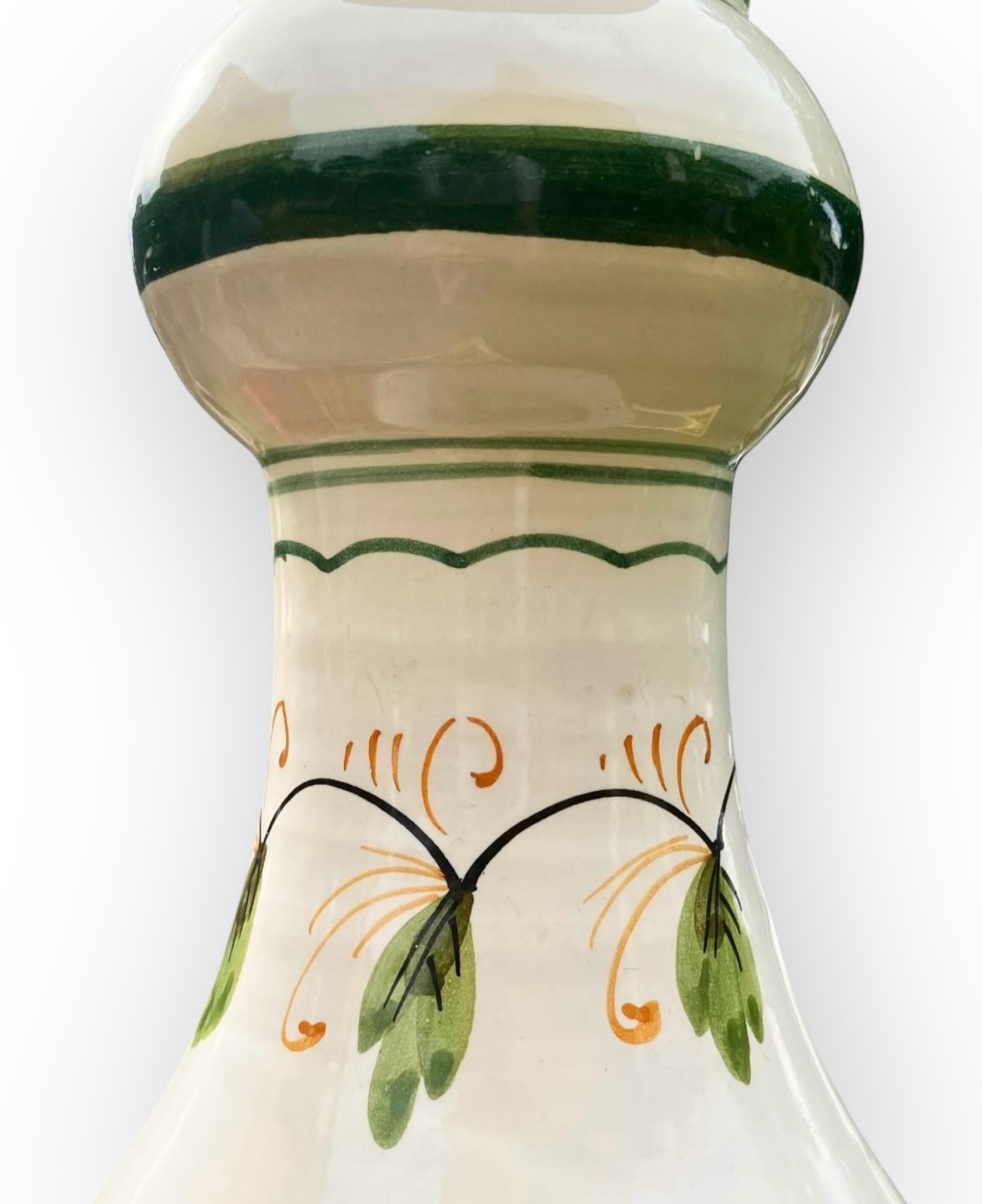 Vintage 1950’s Italian Bitossi Pottery Table Lamp For Sale 7