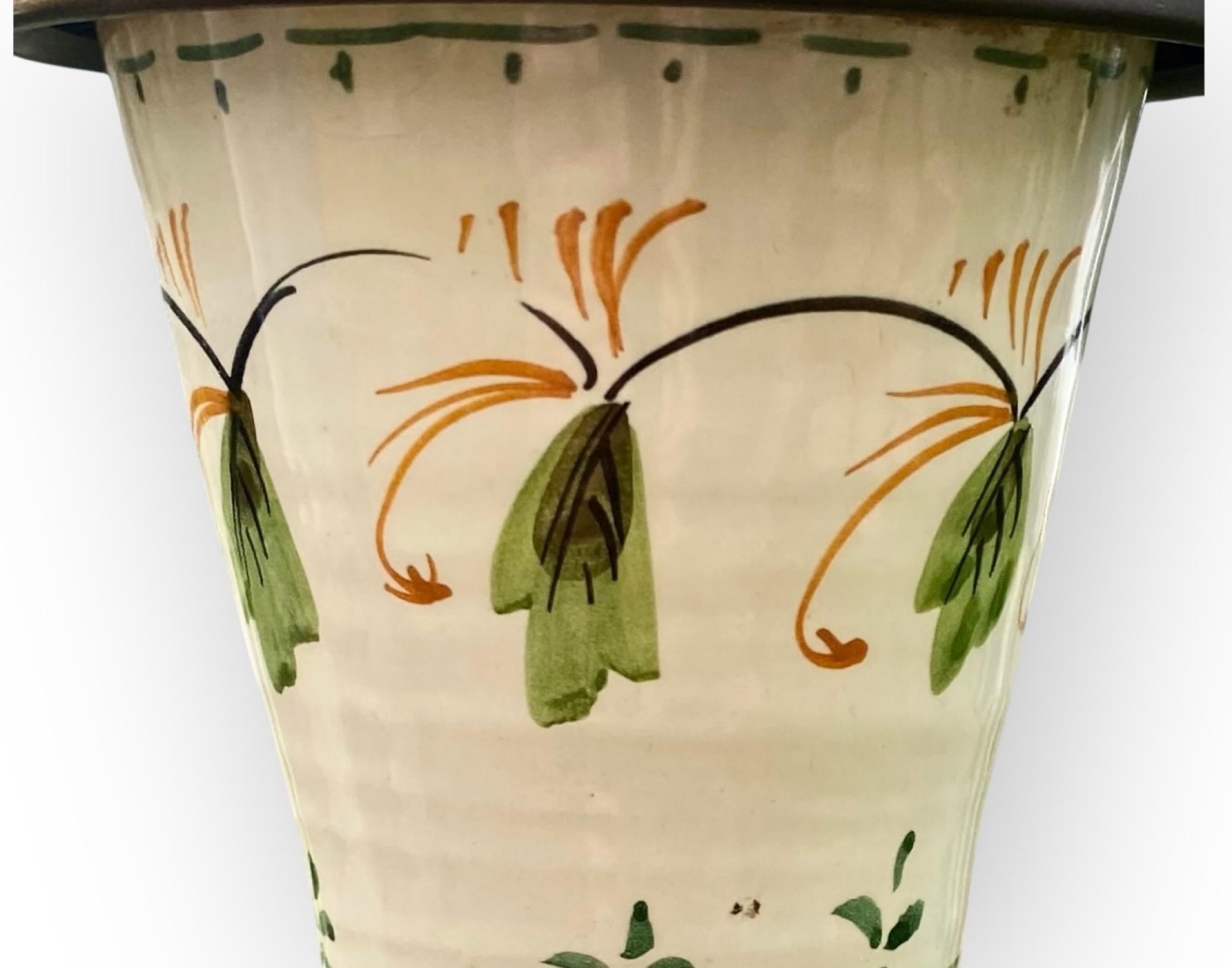 Vintage 1950’s Italian Bitossi Pottery Table Lamp For Sale 2