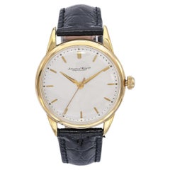 Vintage 1950s IWC Schaffhausen 18k Yellow Gold Manual Wind Dress Watch