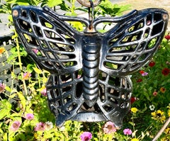 Vintage 1950’s Japanese Monarch Butterfly Garden Outdoor Lantern
