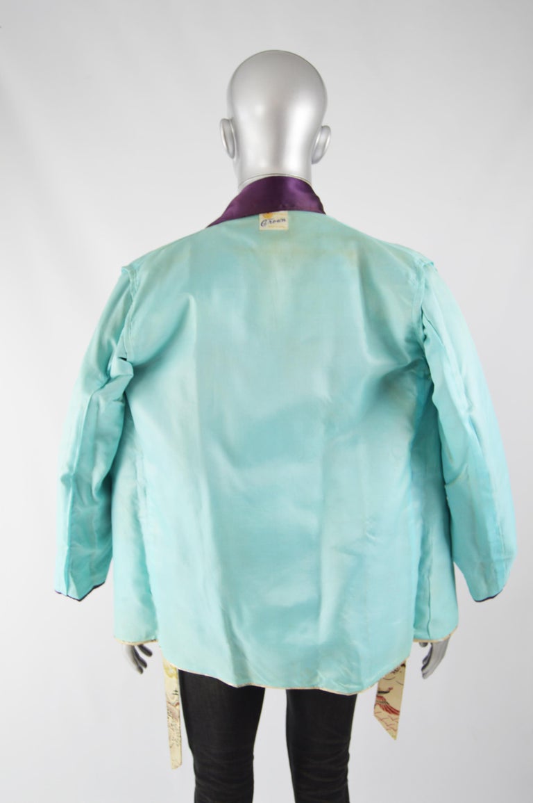 Vintage 1950s Mens Brocade Smoking Robe Jacket at 1stDibs vintage robe mens, mens brocade