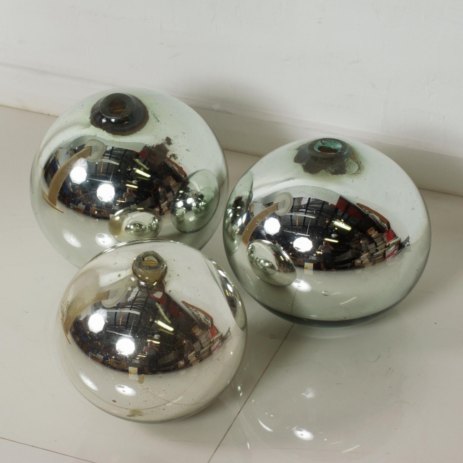 antique glass dishes with balls