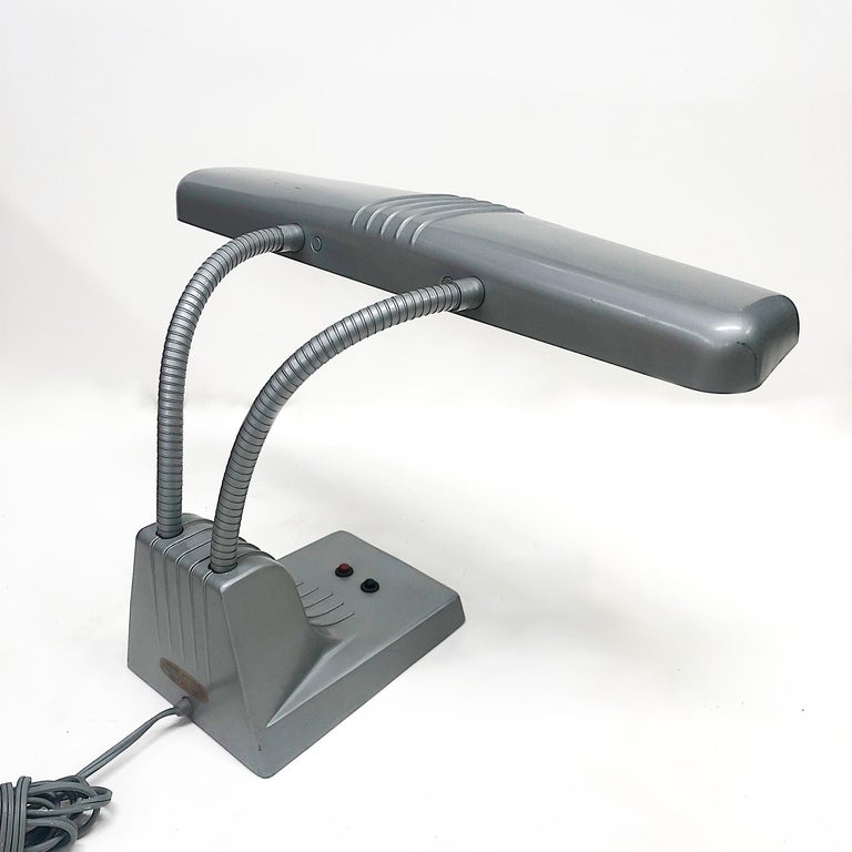 Vintage 1950s Mid-Century Modern Industrial Dazor Gooseneck Desk Lamp ...