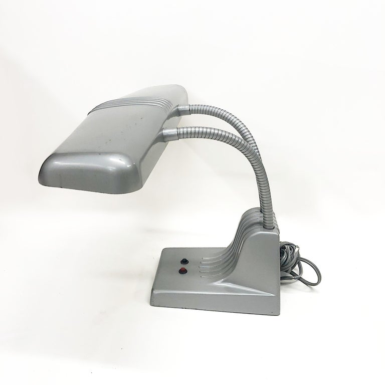 Vintage 1950s Mid-Century Modern Industrial Dazor Gooseneck Desk Lamp ...