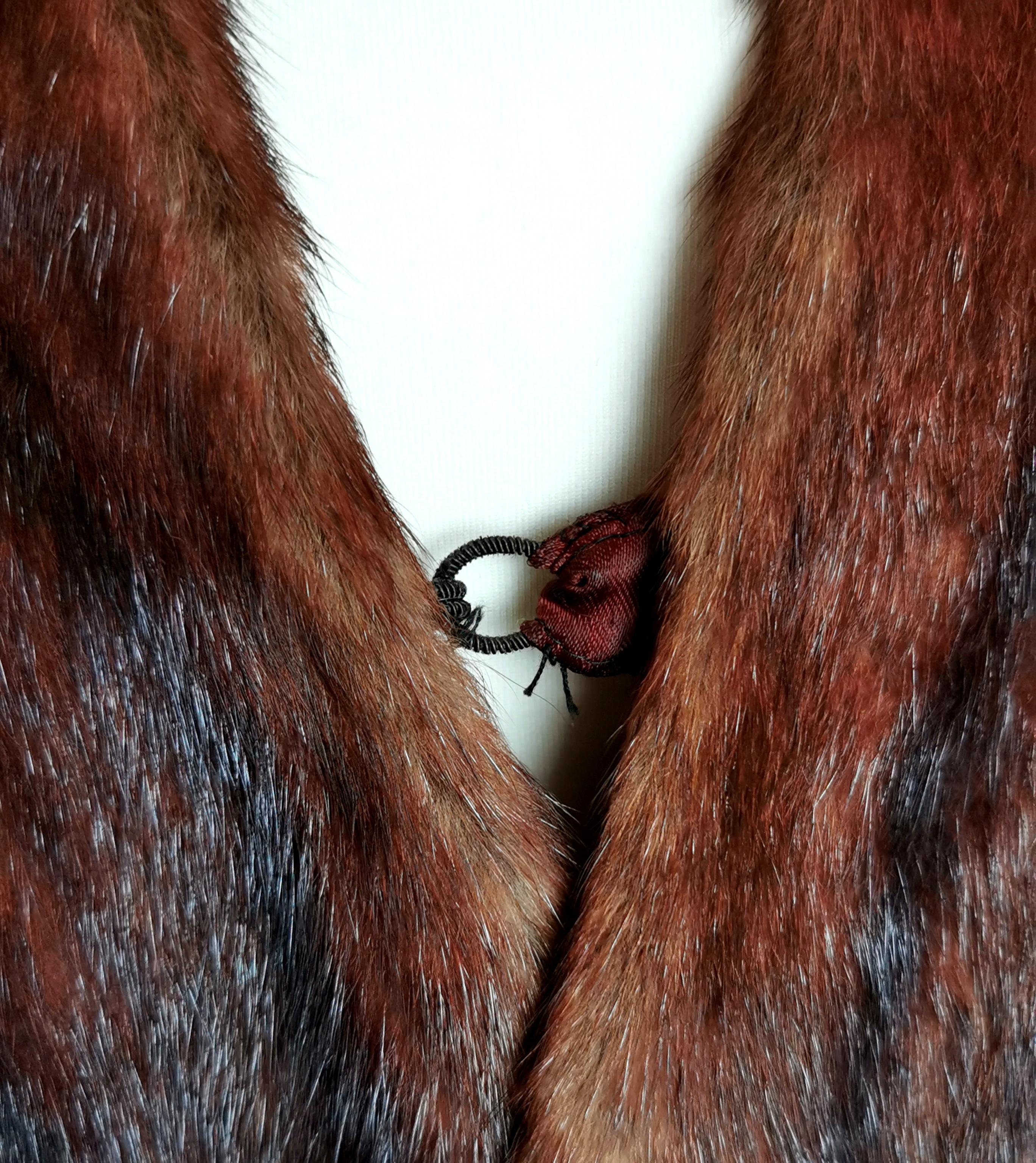 Vintage 1950s mink fur stole, scarf  For Sale 4