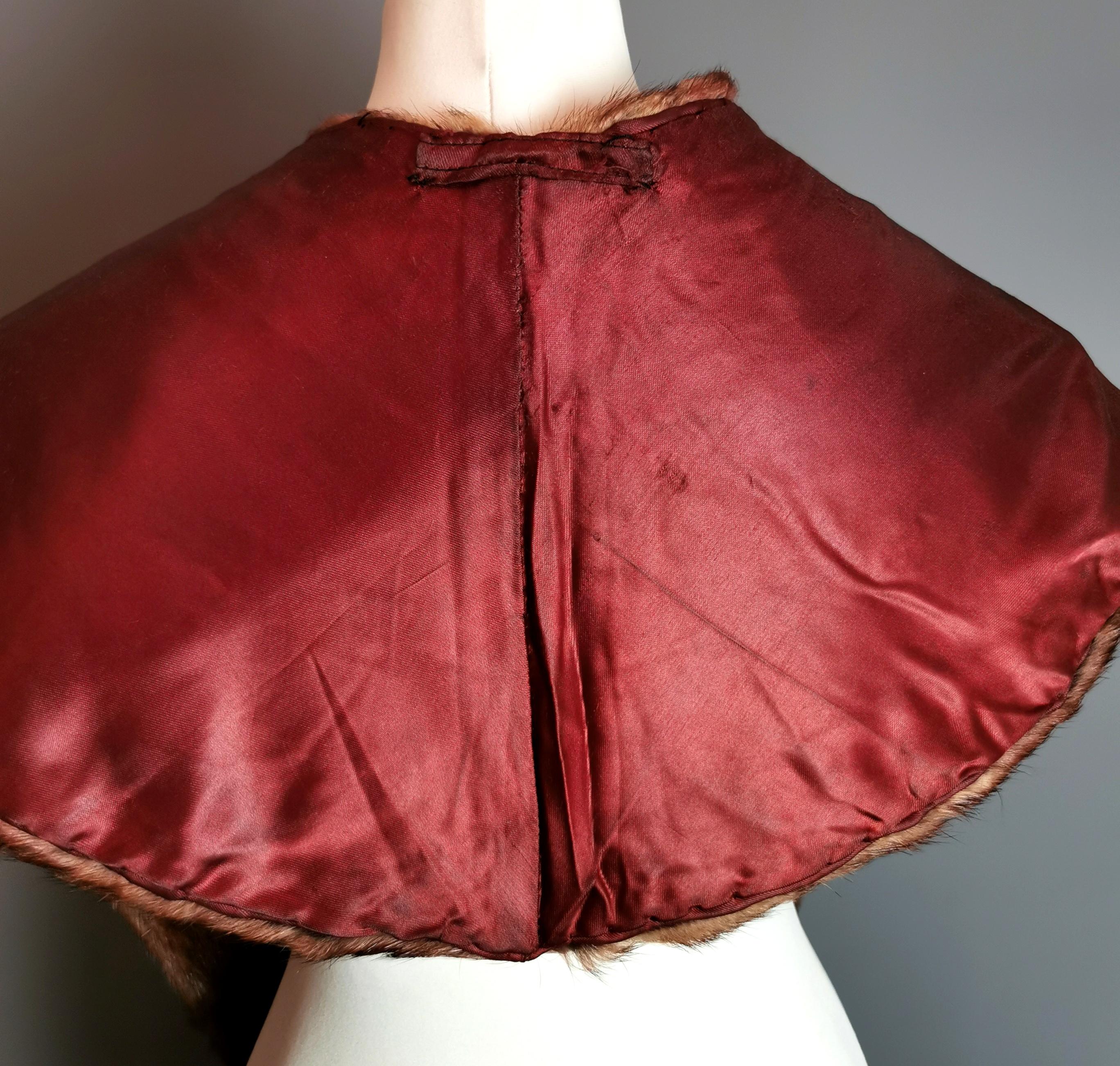 Étole, foulard en fourrure de vison vintage des années 1950  en vente 6