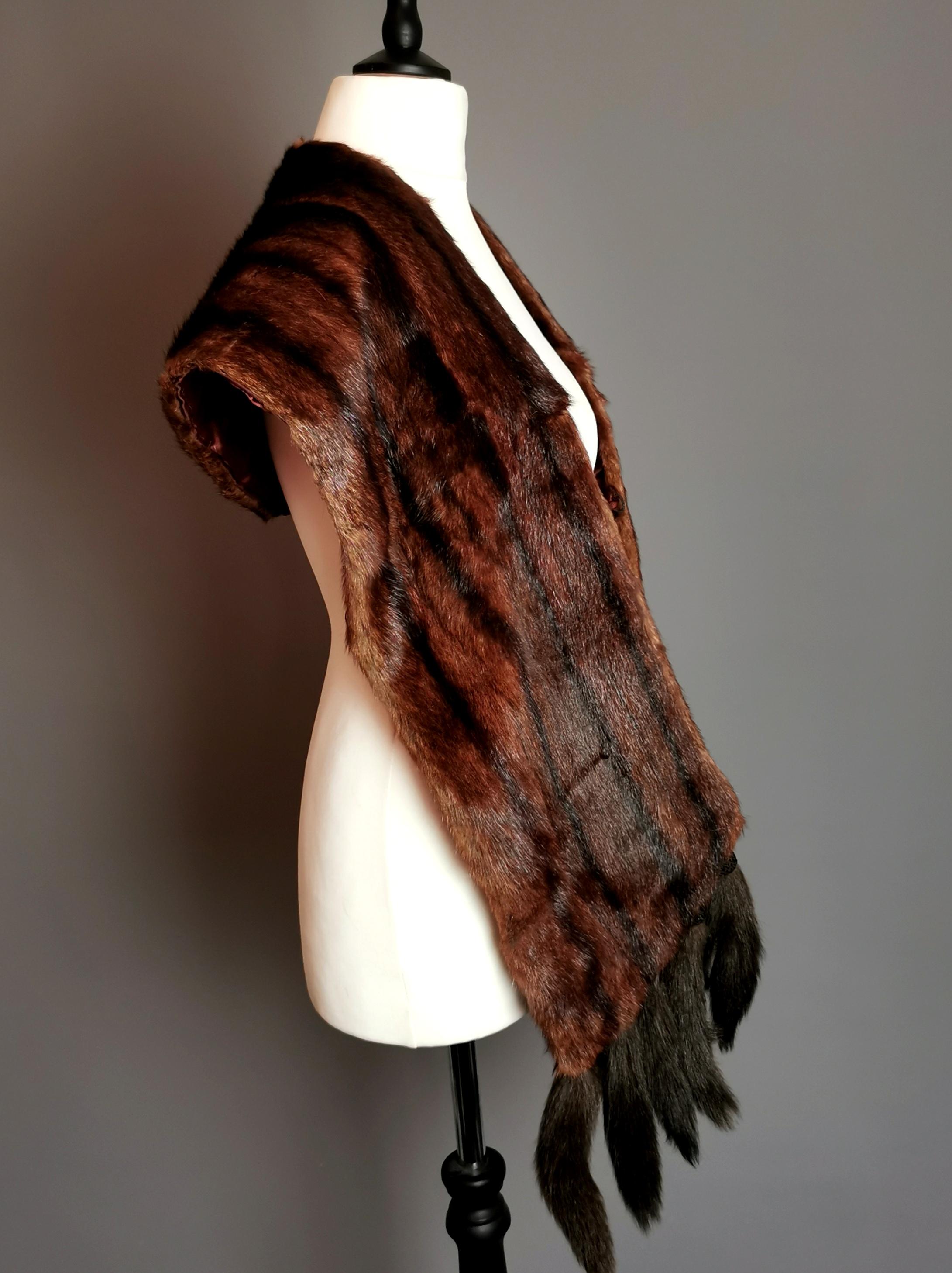 fur stole vintage