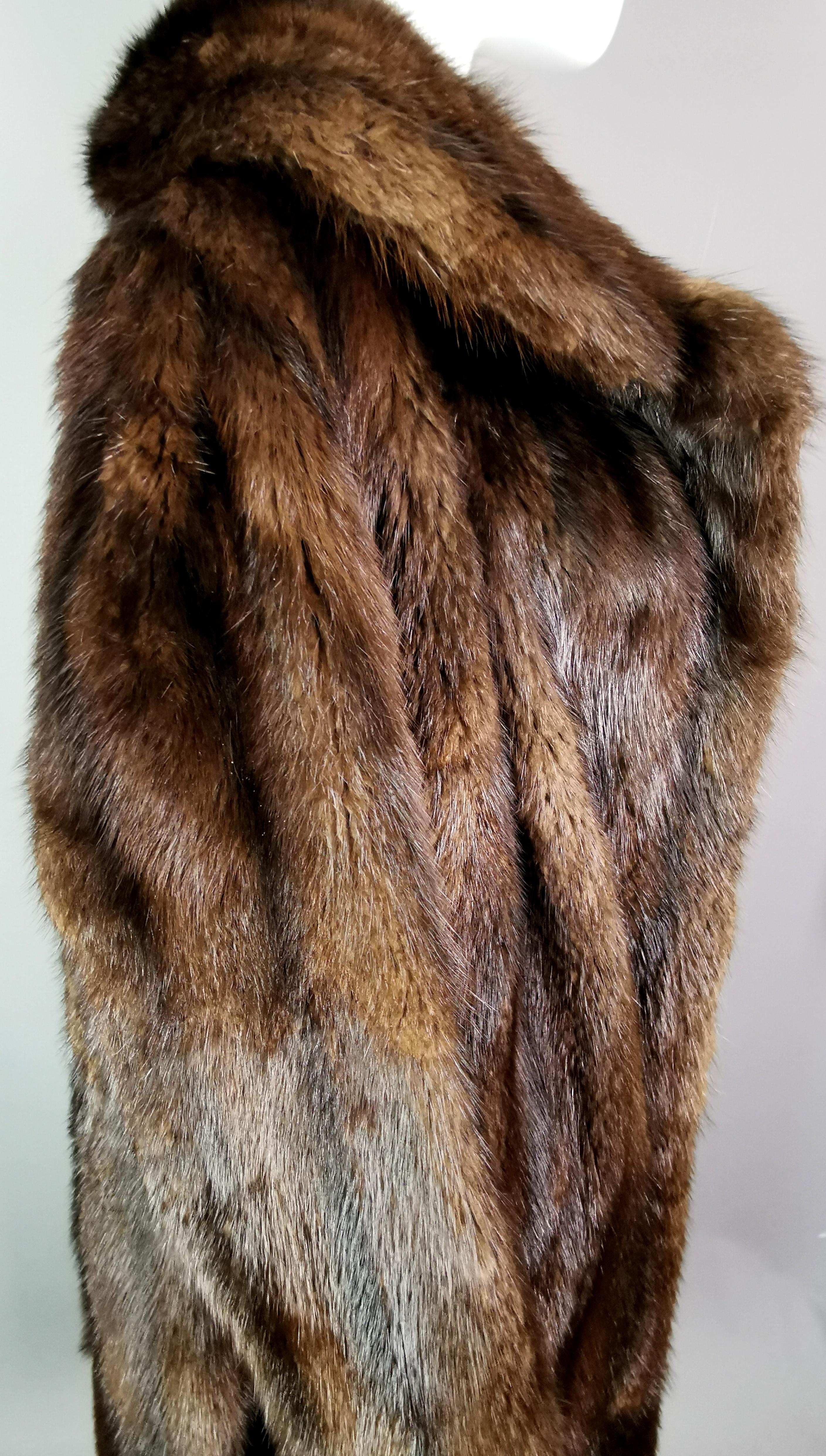 Vintage 1950s Mink fur swing coat, Kendal Milne, fine quality  8